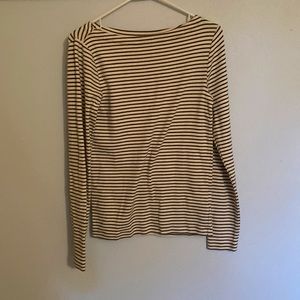 Gap- thick Long Sleeves striped, white and dark green